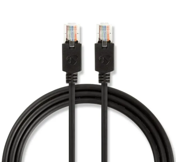 Nedis CCBW85100AT150 Mrežni kabl CAT5e UTP Patch cord 15m, Crni