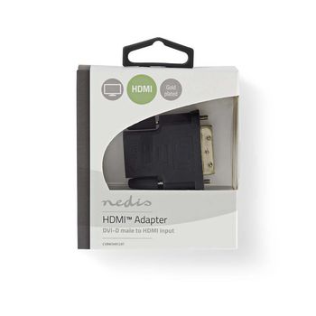 Nedis menjač pola kabla DVI-D 24+1-Pin HDMI Antracit, Antracit
