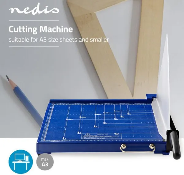 Nedis PACU110A3 Sekač za papir - Giljotina Metalni noz do A3 297x420mm