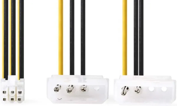 Nedis CCGP74210VA015 Molex kabl za napajanje PCI Express kartica 0.20m 2 komada