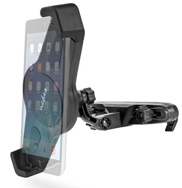 Nedis TCMT300BK Podesivi nosac za tablet u automobilu 12" Za prozor i naslon za glavu u vozilu