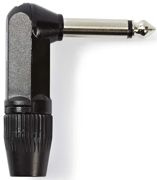 Nedis COTP23902BK Konektor 6,35 mm Ugaoni Muški