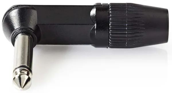 Nedis COTP23902BK Konektor 6,35 mm Ugaoni Muški