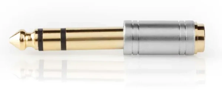 Nedis CAGC23930ME Stereo Audio Adapter 6.35mm Muški na 3.5mm Ženski Pozlaćeni Kontakti Metal, Sivi