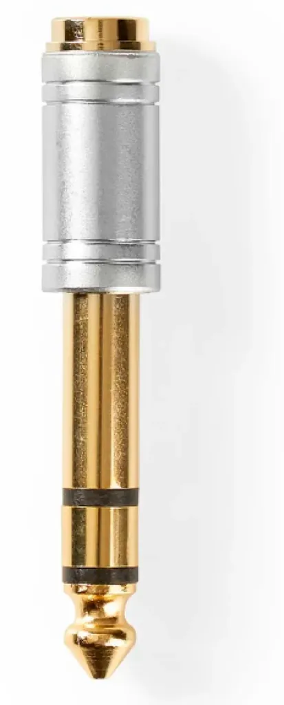 Nedis CAGC23930ME Stereo Audio Adapter 6.35mm Muški na 3.5mm Ženski Pozlaćeni Kontakti Metal, Sivi