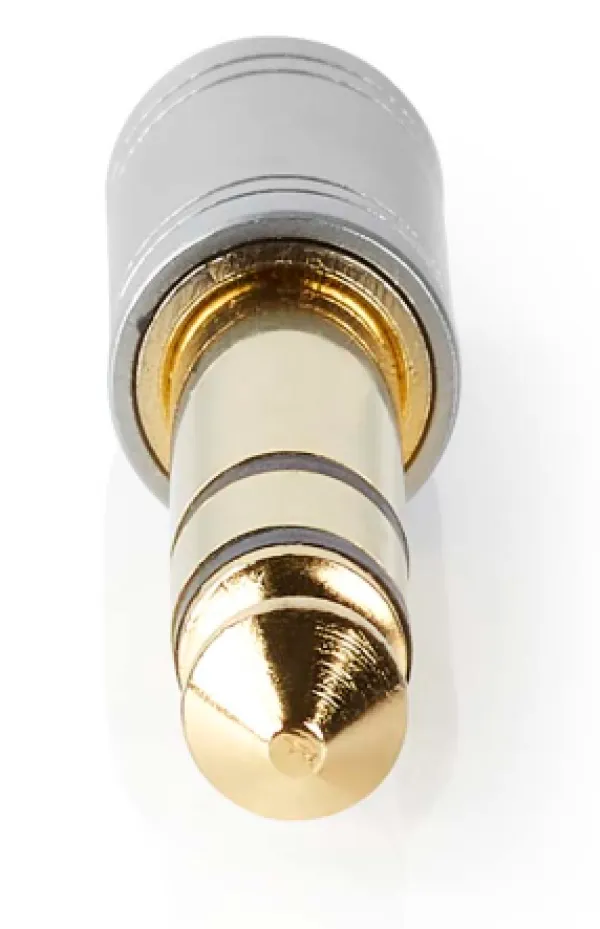 Nedis CAGC23930ME Stereo Audio Adapter 6.35mm Muški na 3.5mm Ženski Pozlaćeni Kontakti Metal, Sivi