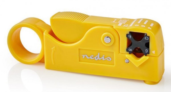 Nedis CSGG49510YE Klesta za skidanje izolacije sa RG58 RG59 RG62 i RG7 kablova