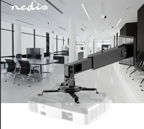 Nedis PJWM200BK Zidni nosač za projektor 15kg 464-607mm 30°, BK