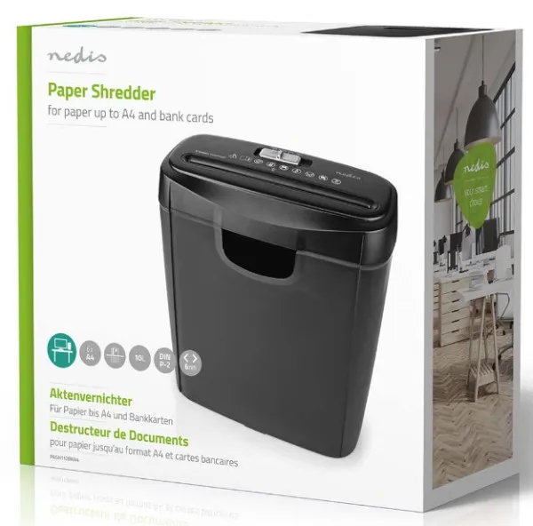 Nedis PASH112BKA4 Rezač papira 10L 190W, Crni