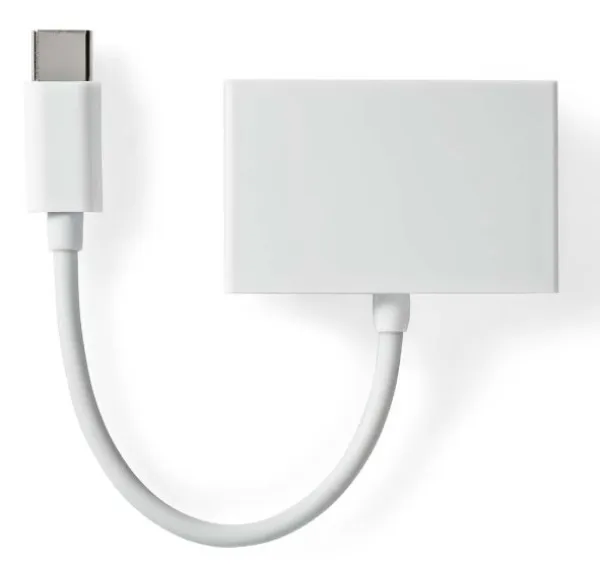 Nedis CCGB65900WT01 USB-C Audio Adapter USB-C na 3.5mm Ženski USB 2.0 0.1m ABS/PVC
