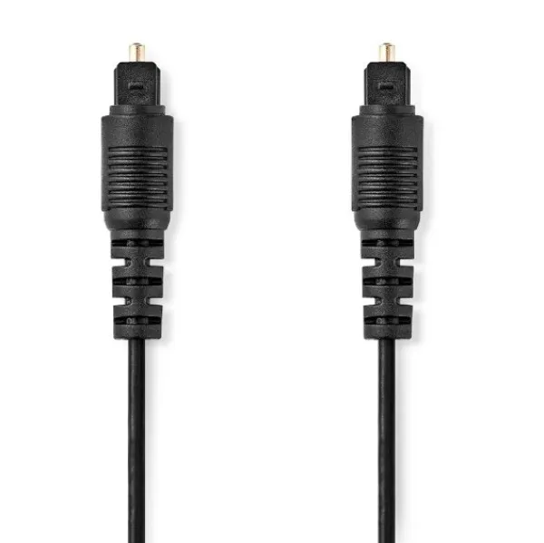 Nedis CAGL25000BK10 Optički Audio Kabl TosLink Muški na TosLink Muški 1m PVC, Crni