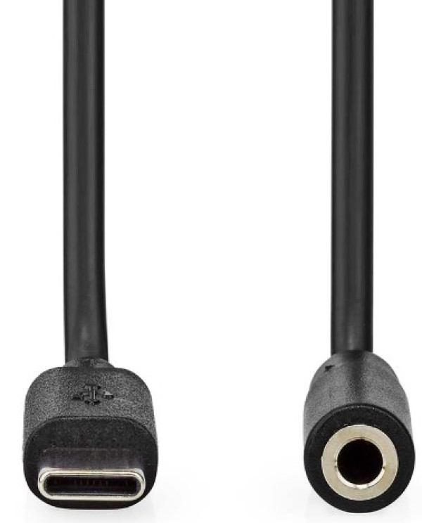 Nedis CCGL65960BK10 Adapterski kabl sa USB-C muški sa 4-pinom 1m, Crni