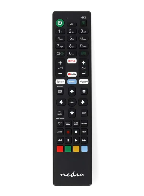 Nedis TVRC45SOBK Univerzalni daljinski upravljač za Sony Amazon Prime/Disney+/Netflix/YouTube
