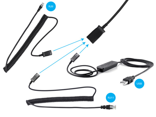 Sandberg Pro Stereo 126-30 Slušalice sa mirkofonom USB+RJ9/11 crne, Crne