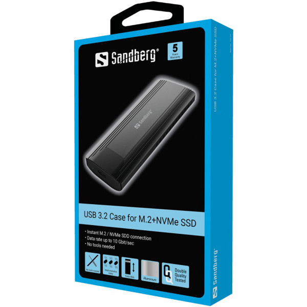 Sandberg 136-39 HDD Rack USB 3.2 - M.2/NVMe SSD