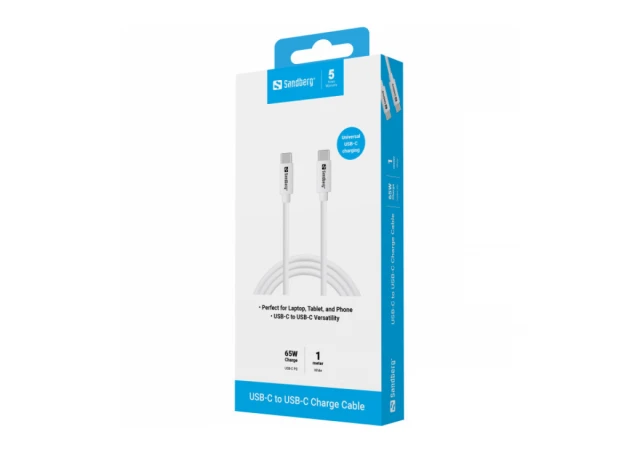 Sandberg 136-52 Kabl USB-C na USB-C PD 65W 1m