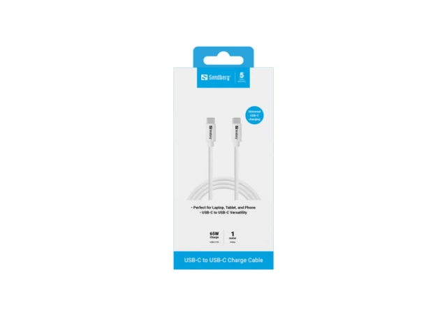 Sandberg 136-52 Kabl USB-C na USB-C PD 65W 1m