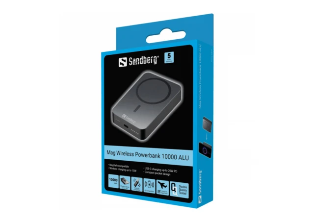 Sandberg Mag 420-97 Eksterna baterija 10000mAh, Crna