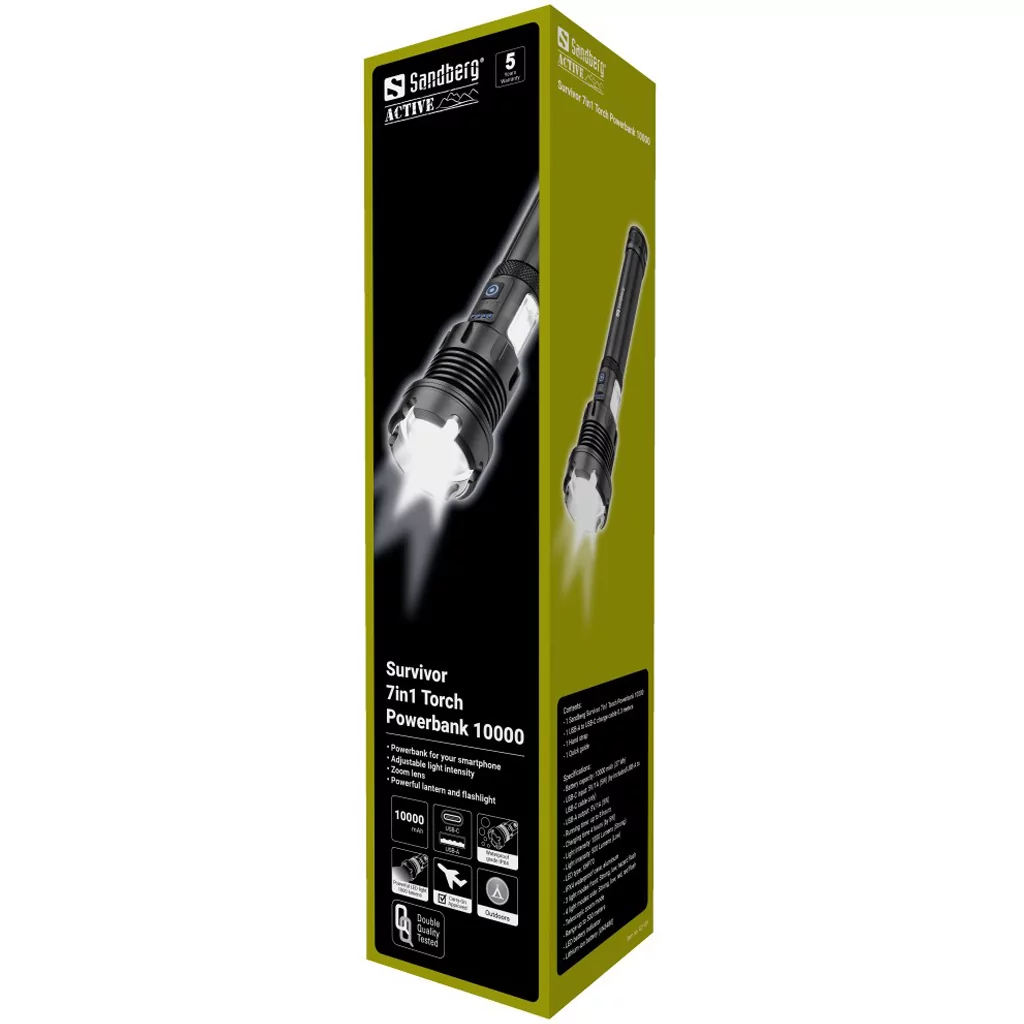Sandberg Survivor 7u1 Baterijska lampa i powerbank 10000 421-09