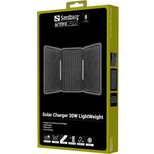 Sandberg 421-19 Solarni punjač 30W USB USB-C DC