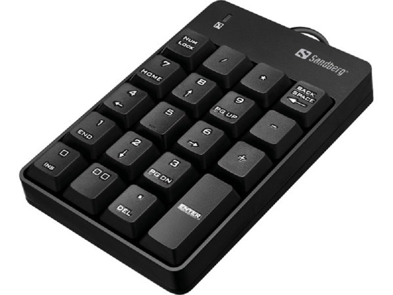 Sandberg USB 630-07 Numerička tastatura USB 1,5m, Crna