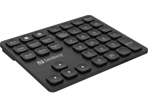Sandberg Pro 630-09 Bežična numerička tastatura USB, Crna