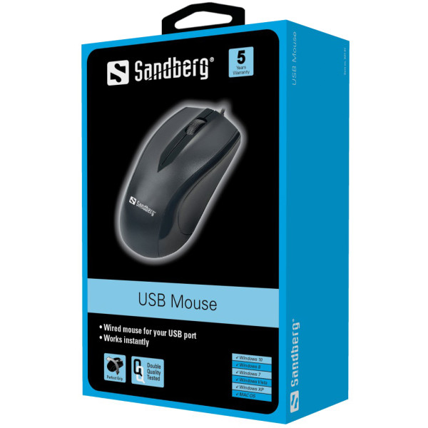 Sandberg 631-01 Miš USB, Crni