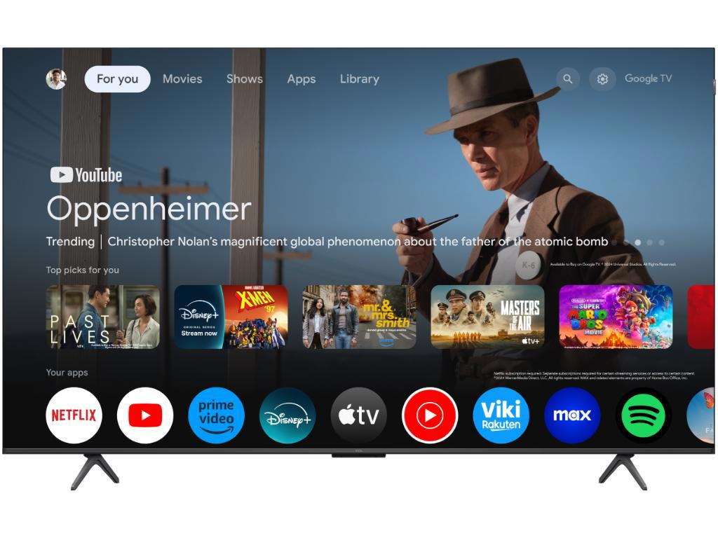 TCL 55P8K Televizor 55" QLED 4K UHD 144 Hz Google TV, Crni