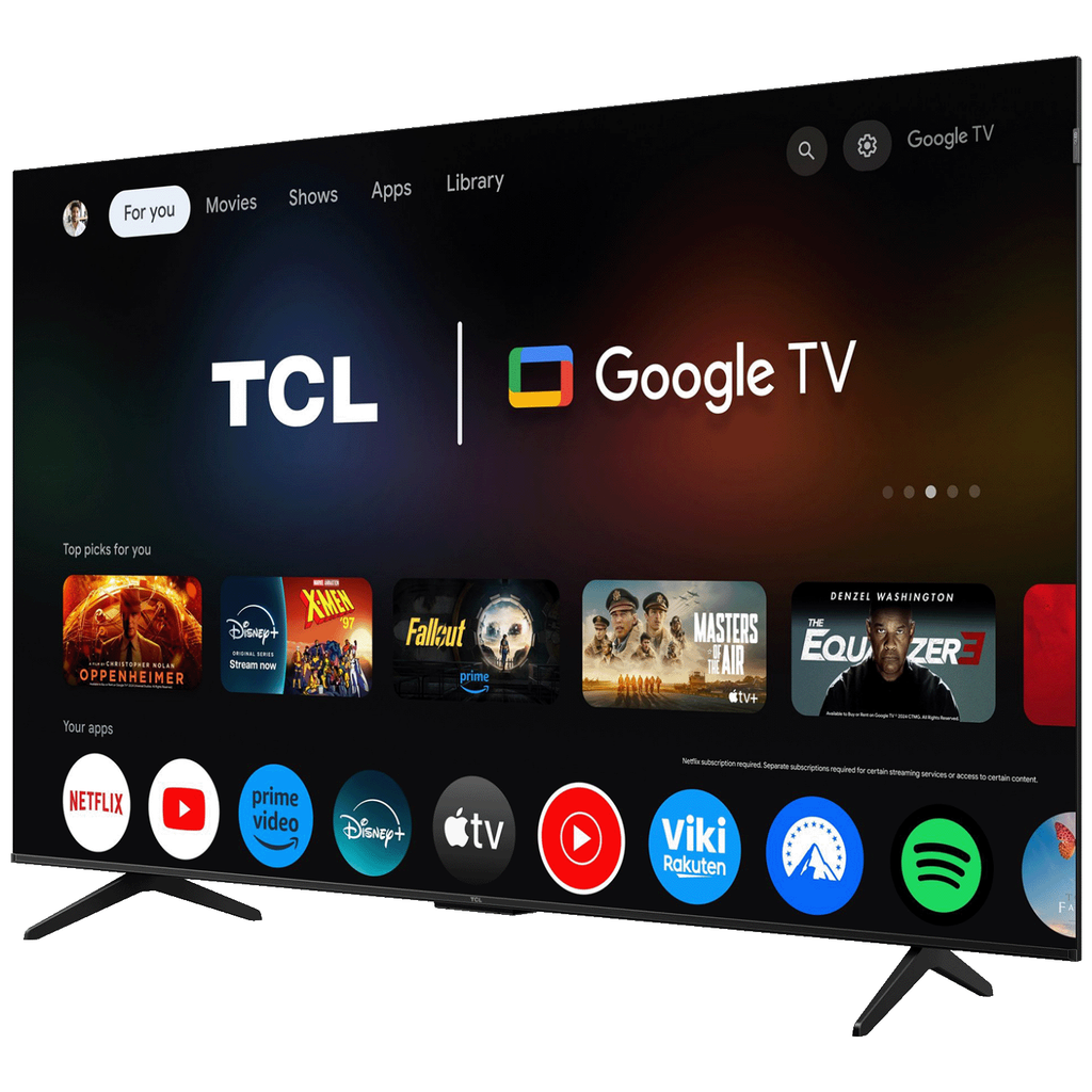 TCL 75P7K TV Smart QLED P7K UHD 75" Google TV, Crni