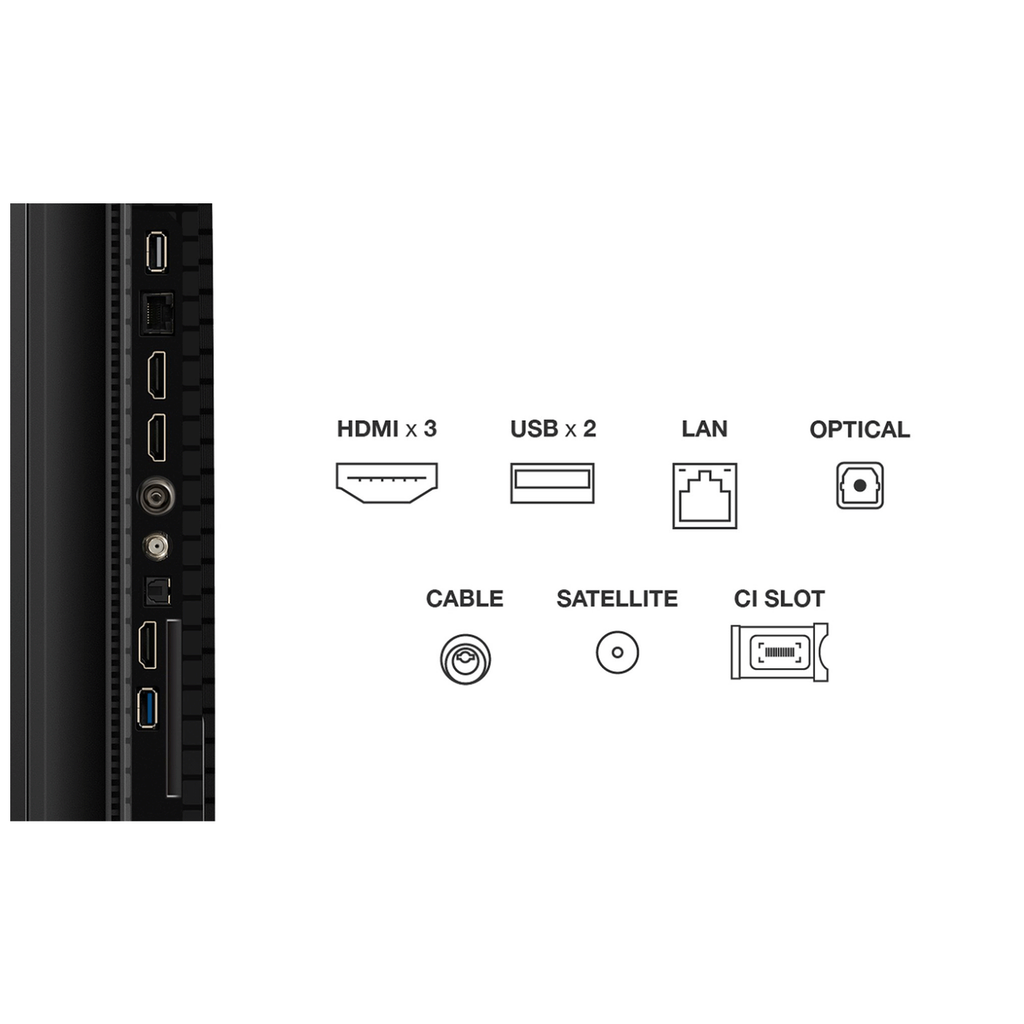 TCL 75P7K TV Smart QLED P7K UHD 75" Google TV, Crni