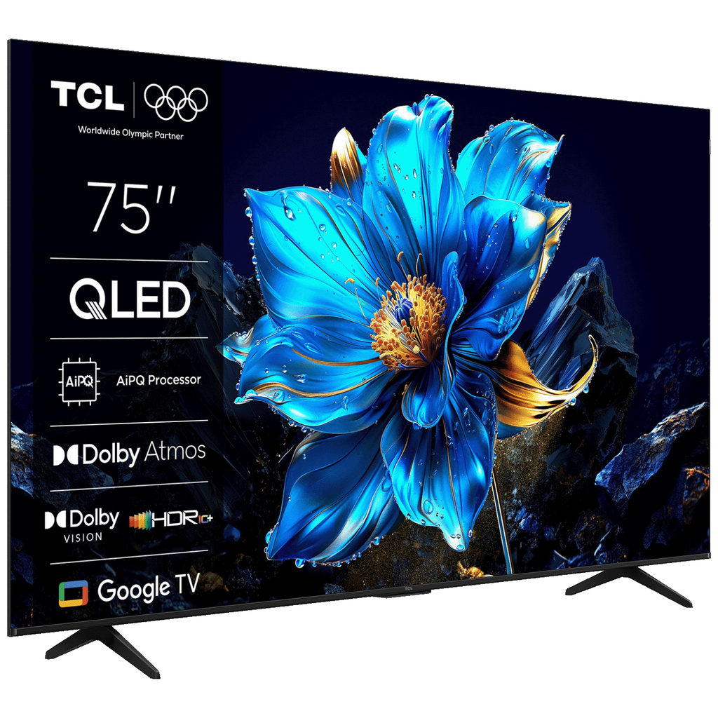TCL 75P7K TV Smart QLED P7K UHD 75" Google TV, Crni