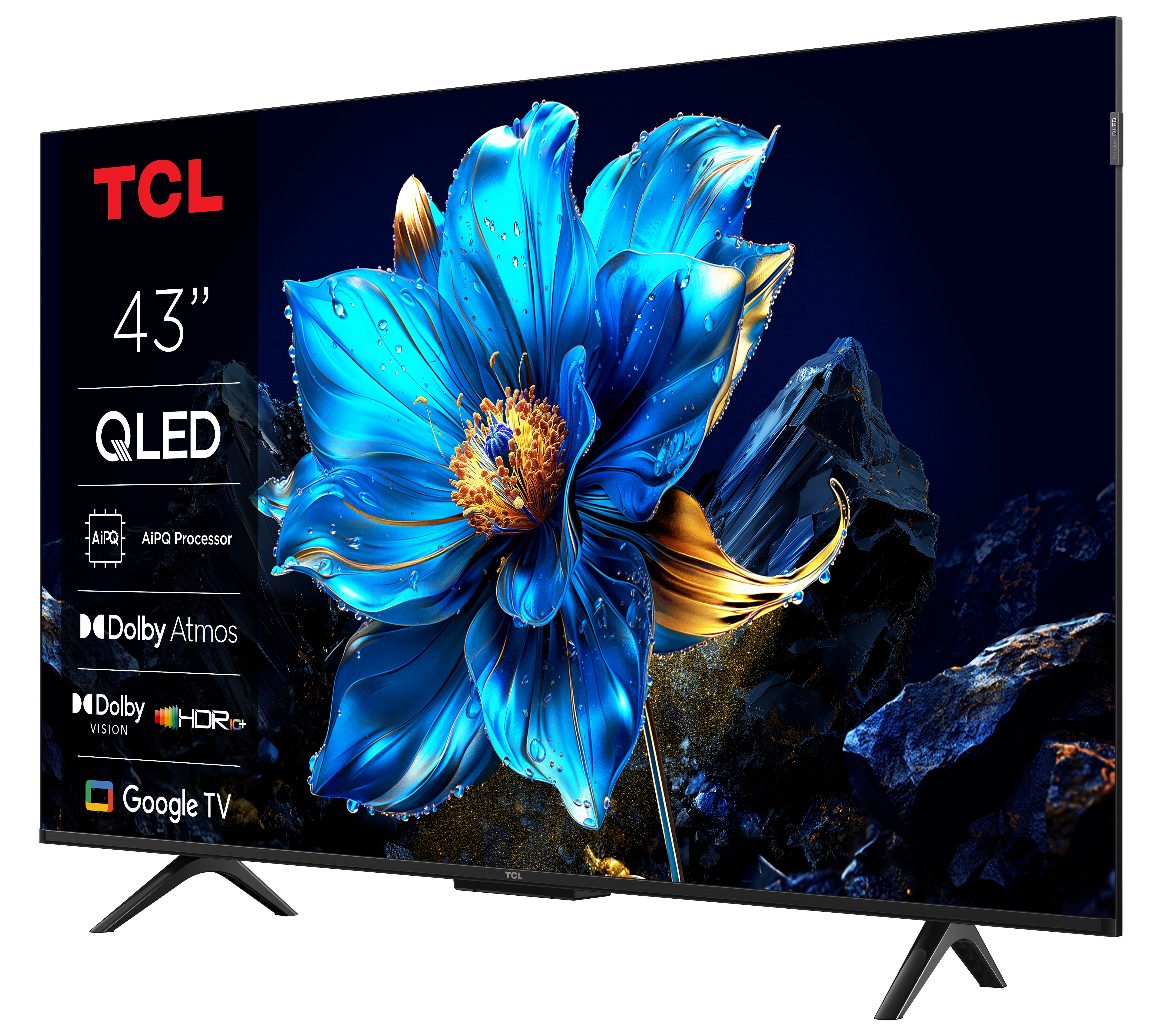 TCL 43P7K Televizor 43" QLED 4K 60Hz Google TV, Crni