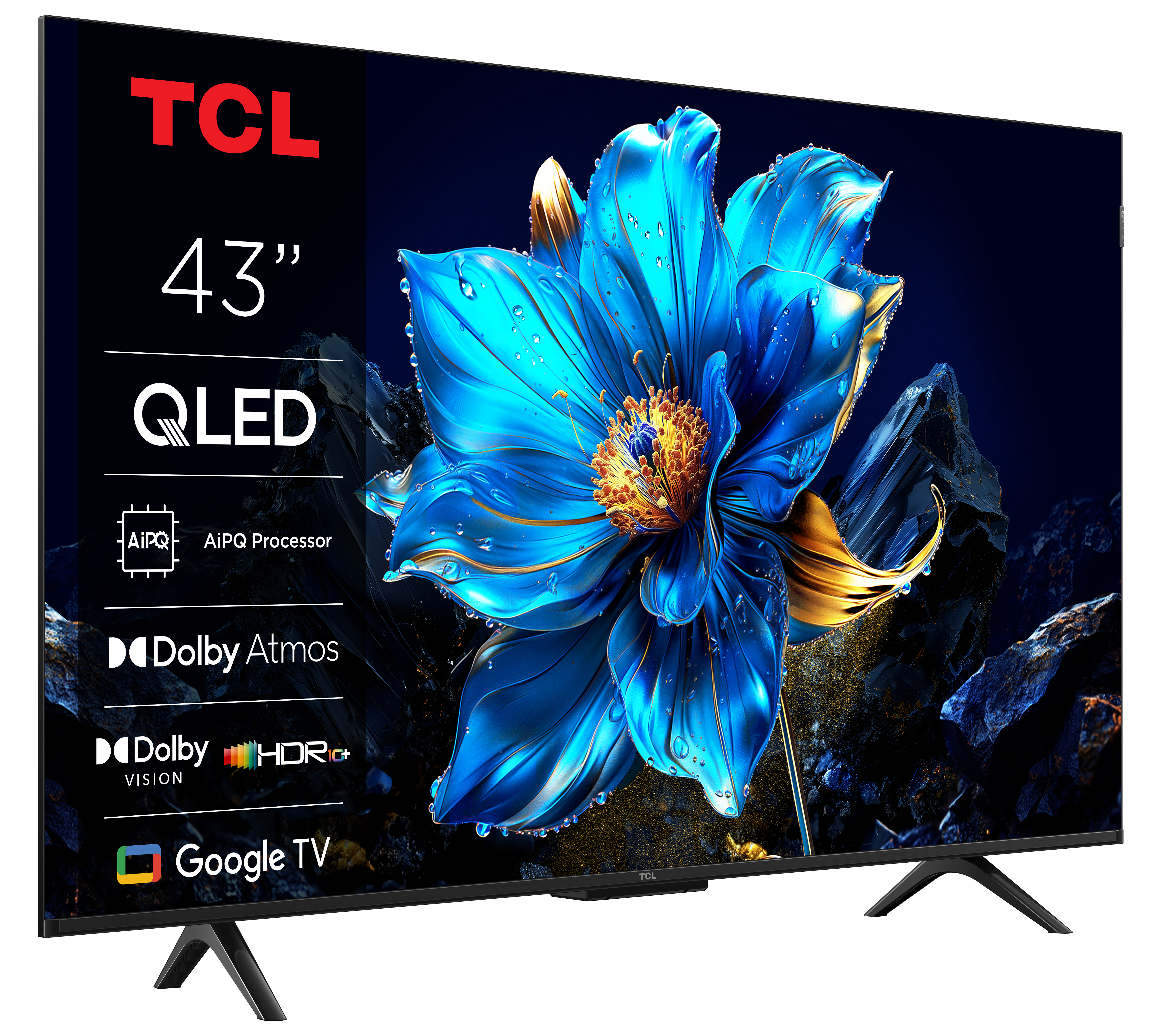TCL 43P7K Televizor 43" QLED 4K 60Hz Google TV, Crni