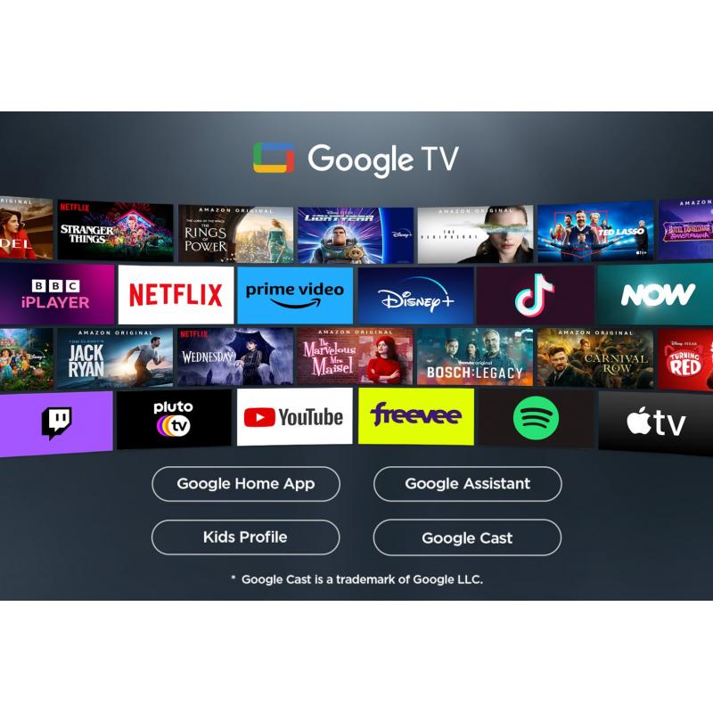 TCL 55V6C Televizor 55" 4K UHD Smart Google TV, Crni