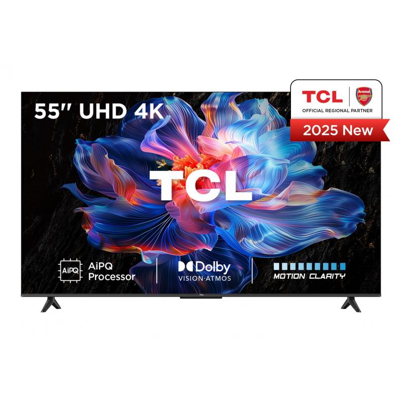 TCL 55V6C Televizor 55" 4K UHD Smart Google TV, Crni