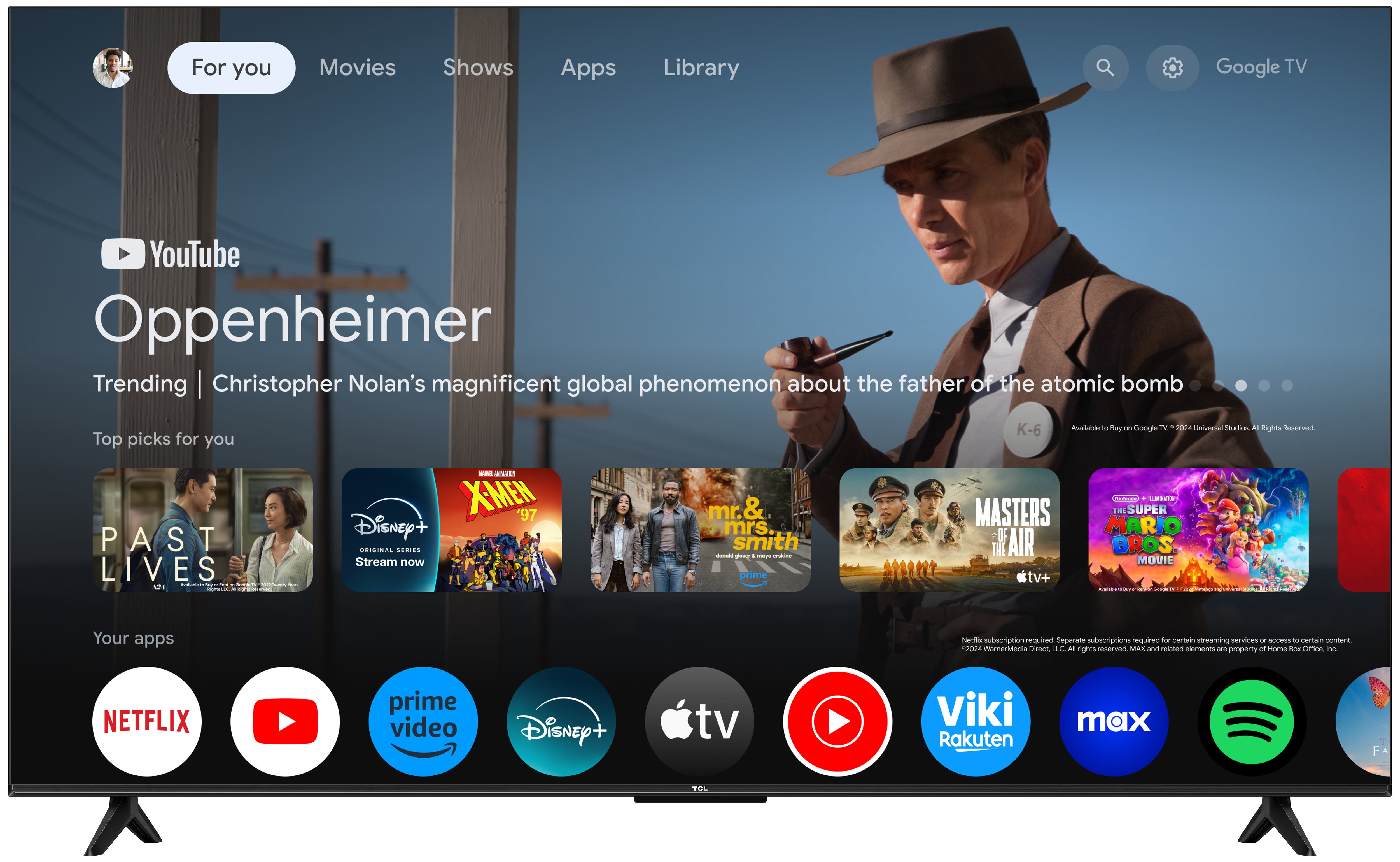TCL 65T69C Televizor 65" QLED 4K UHD Google TV, Crni