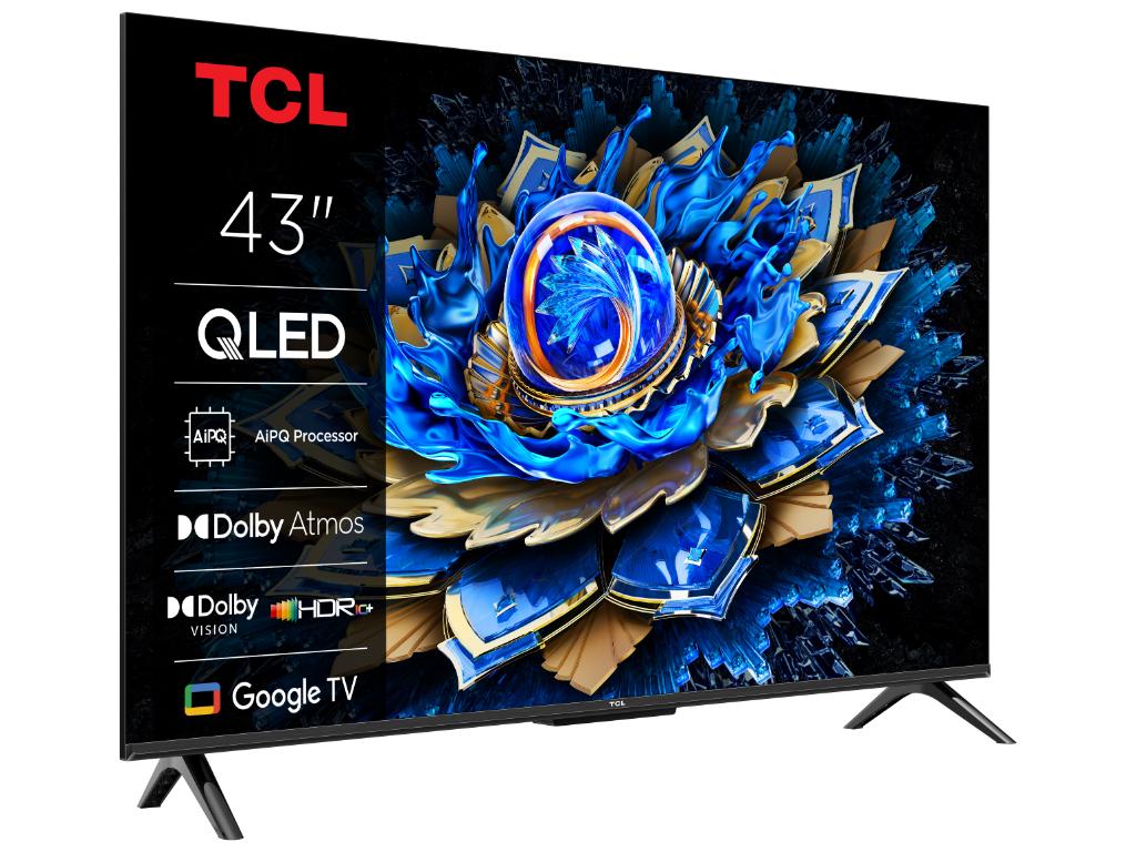 TCL 43T69C Televizor 43" QLED 4K UHD Google TV, Crni
