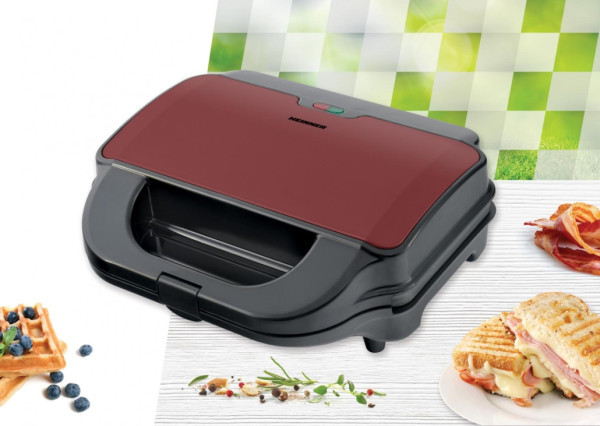 Heinner SM-2H900BKS Aparat za sendviče 900W, Bordo