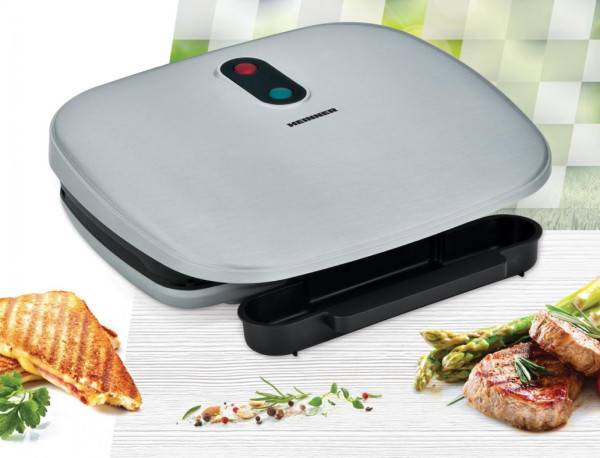 HEINNER HEG-F1000SL Električni grill 1000W 27x23cm, Beli