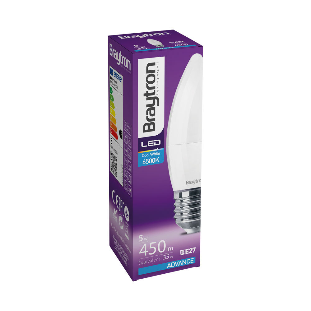 Braytron BRY-ADVANCE-5W-E27-C37-6500K LED sijalica 5W E27 C37 6500K