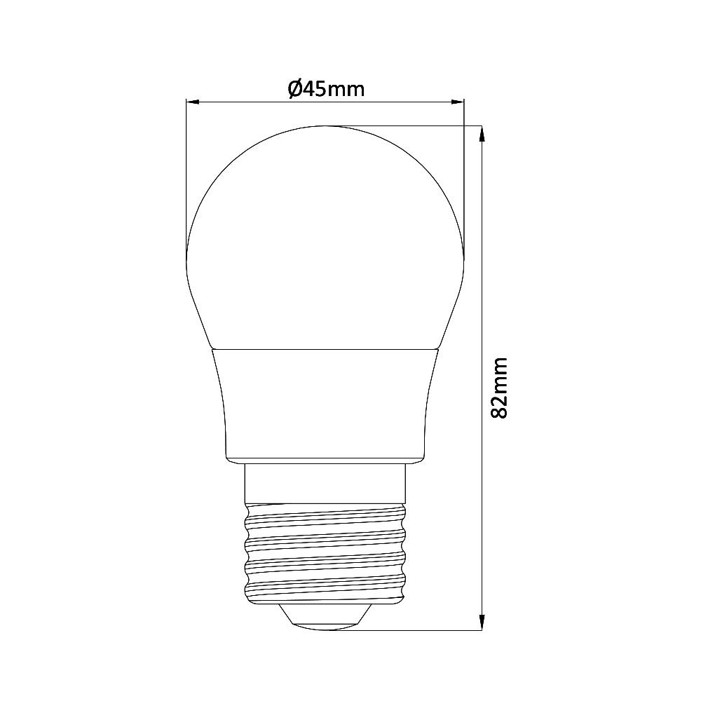 Braytron BRY-ADVANCE-5W-E27-G45-6500K LED sijalica 6500K 5W E27 G45