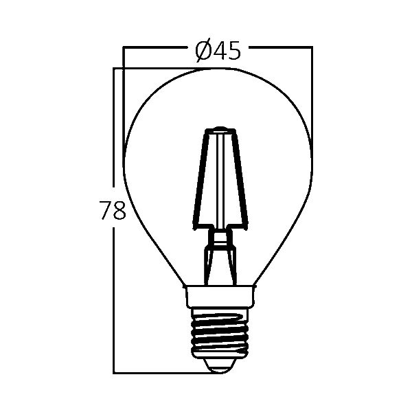 Braytron BRY-ADVANCE-4W-E14-P45-CLR-3000K LED sijalica 3000K