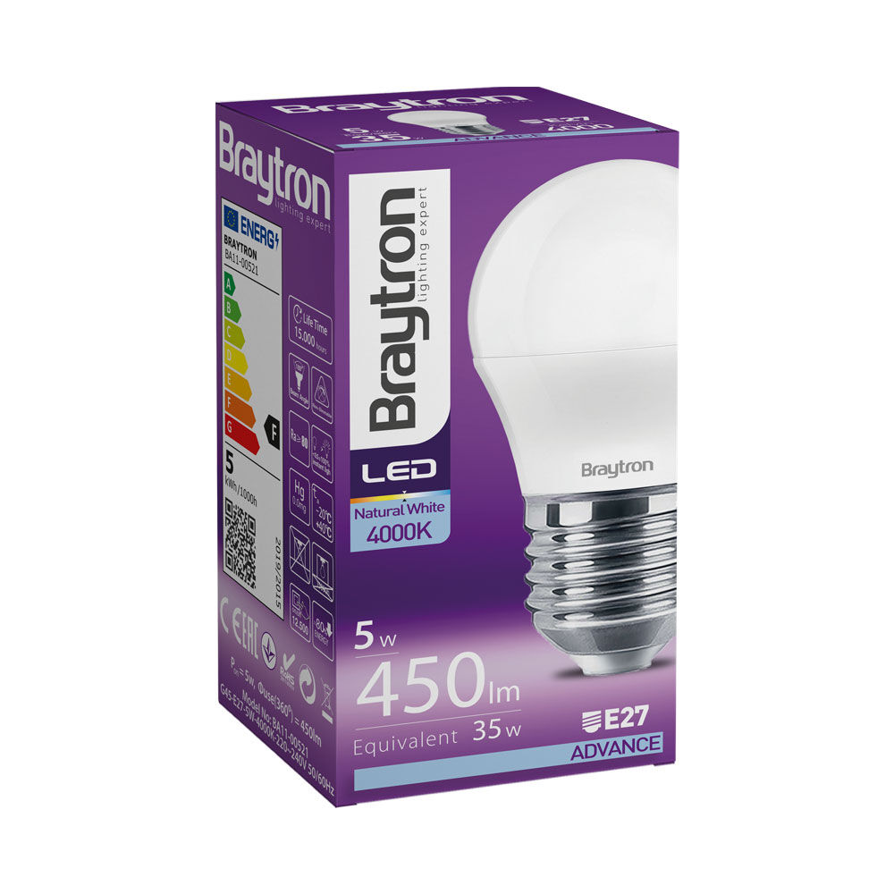 Braytron BRY-ADVANCE-5W-E27-G45-4000K LED sijalica