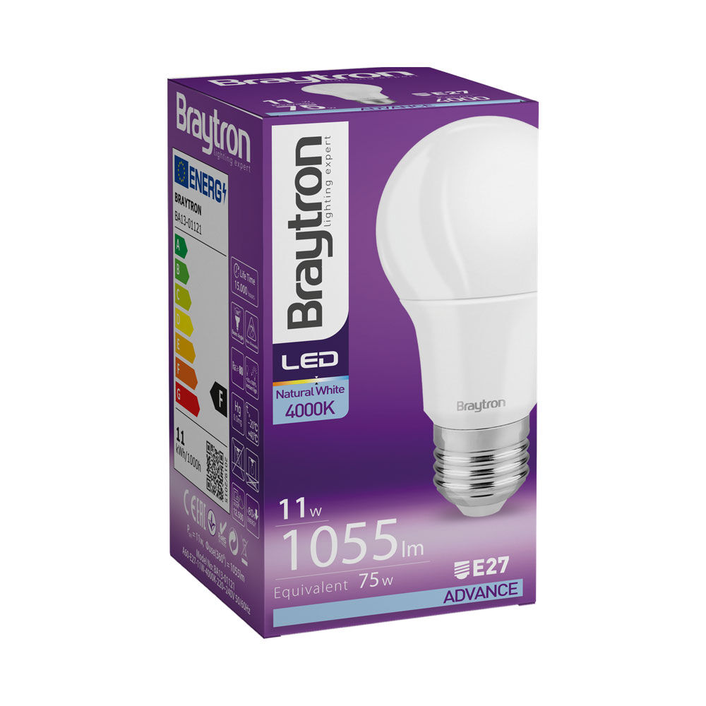 Braytron BRY-ADVANCE-11W-E27-A60-4000K LED sijalica