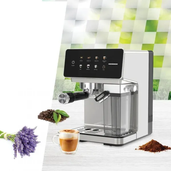 HEINNER HEM-LK20DMLK Espresso aparat 20 bara 1.6L posuda za mleko, Sivi