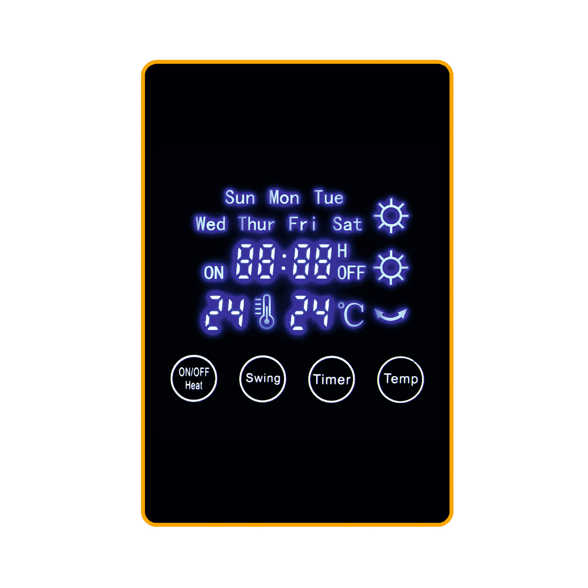 Home FKF 59201 Zidna grejalica 2000W LED ekran, Bela