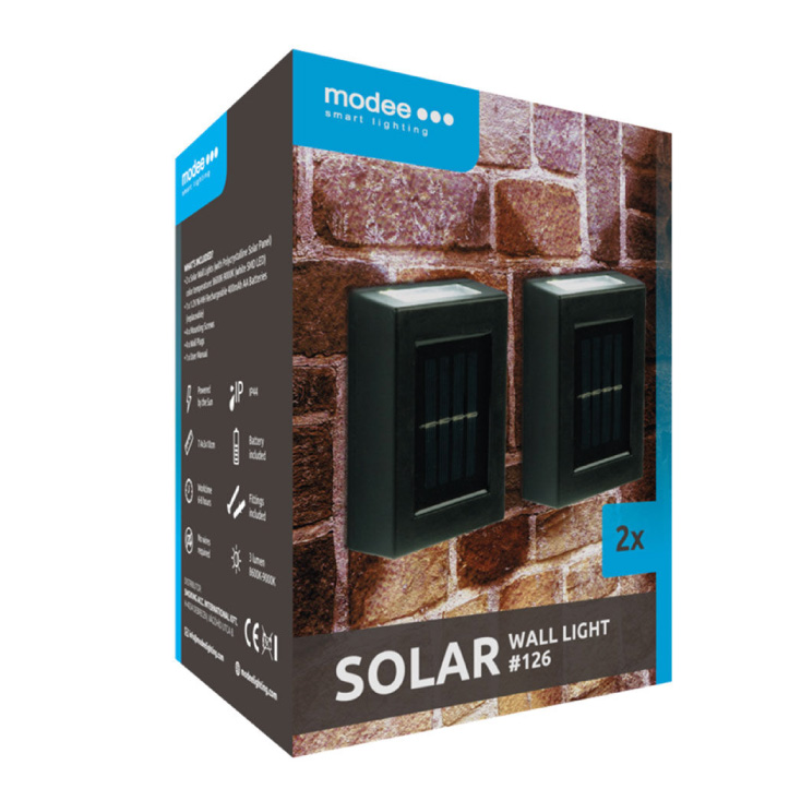 MODEE Nazidna solarna lampa 2 komada