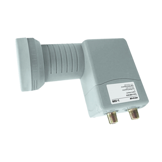 Amiko L-208 Prijemnik LNB Twin ECO sum 0.1dB vodonepropusan, Beli