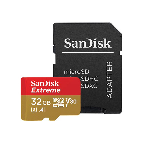 SanDisk Extreme MicroSDHC Memorijska kartica 32 GB SD A1 C10 V30 UHS-I U3 Adapter 100 MB/s
