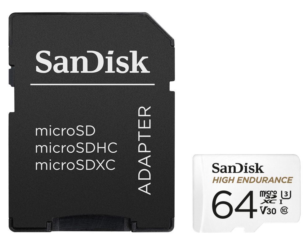 SanDisk High Endurance MicroSDXC Memorijska kartica 64 GB 100/40 MB/s + SD Adapter